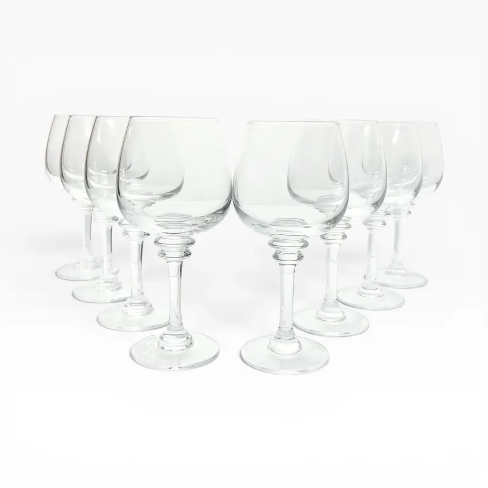 Pottery Barn “Claro” Set of 8 Balloon Wine Glasses 8 1/2” 16oz